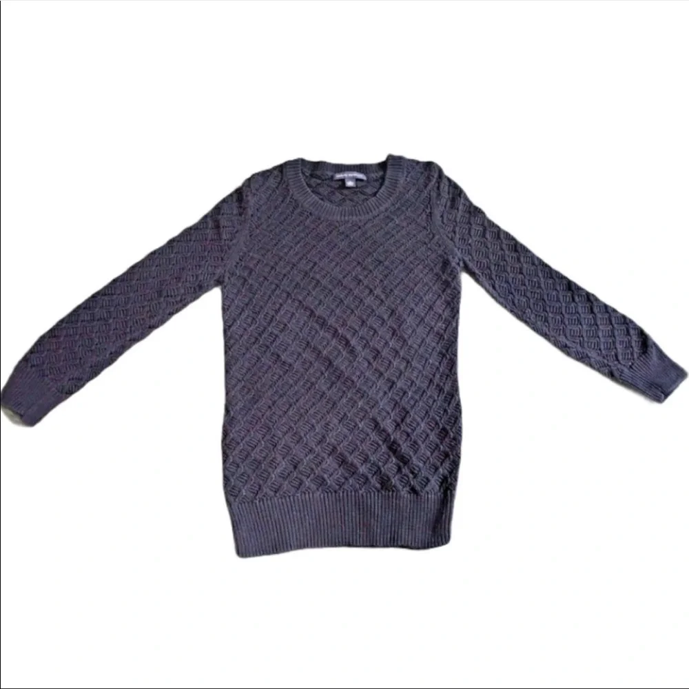 ❌SOLD❌ Banana Republic Cable Knit Woven Honeycomb Sweater - Picture 1 of 6